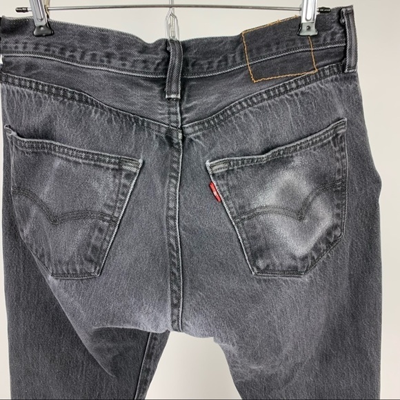 Levi’s Vintage Black Tapered Button Down Jeans 29 - Picture 9 of 12